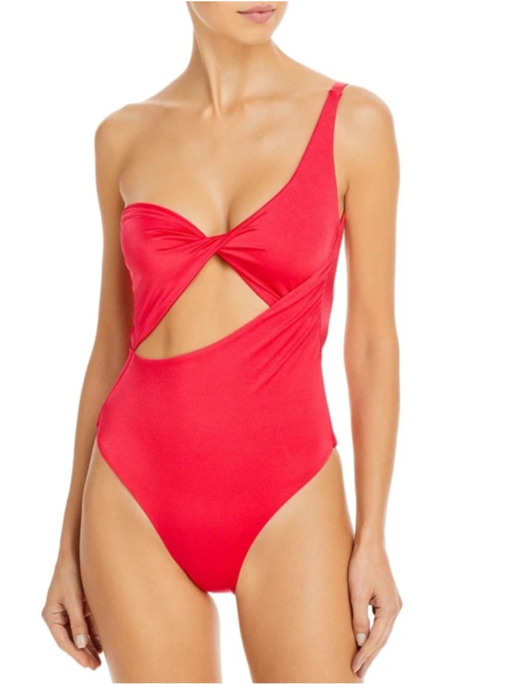 NWT Baobab Arrecife Red Velvet Asymmetric One Piece Swimsuit